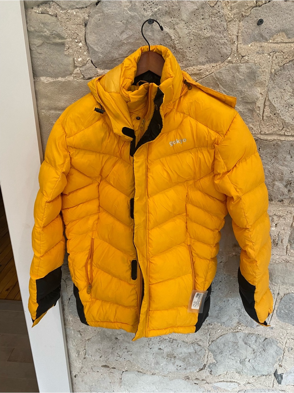 Ecko Unlimited Men's Bright Yellow Puffer Jacket